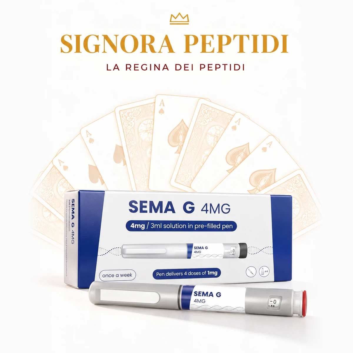 Sema G 4 mg – penna – semaglutide penna, Signora Peptidi