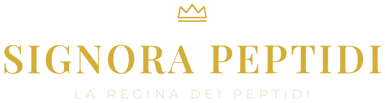Signora Peptidi – La Regina dei Peptidi, logo con corona